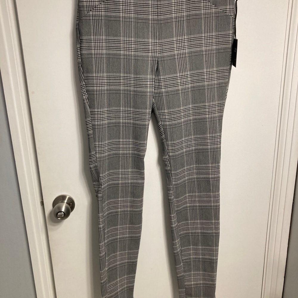 Plaid Skinny stretch pants